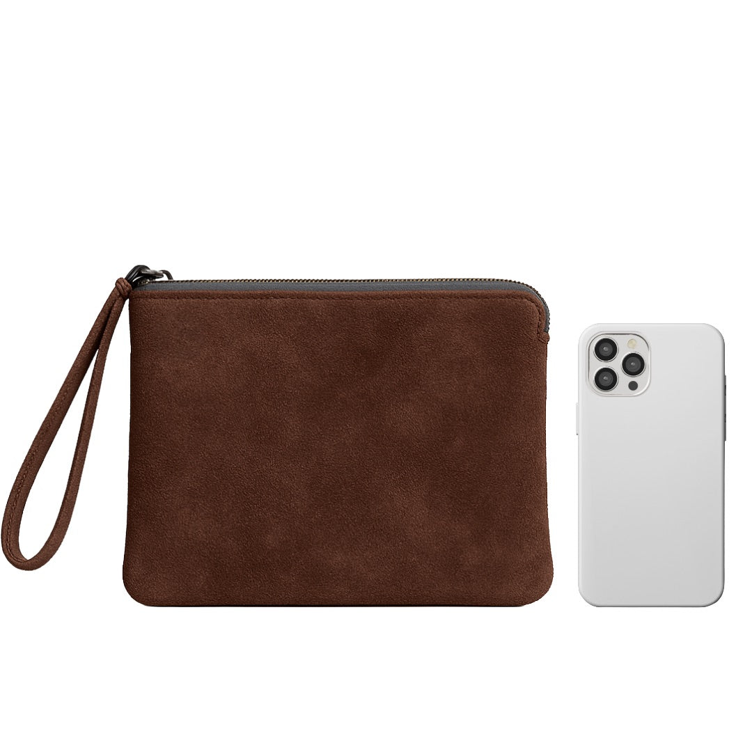 Suede Doris Clutch