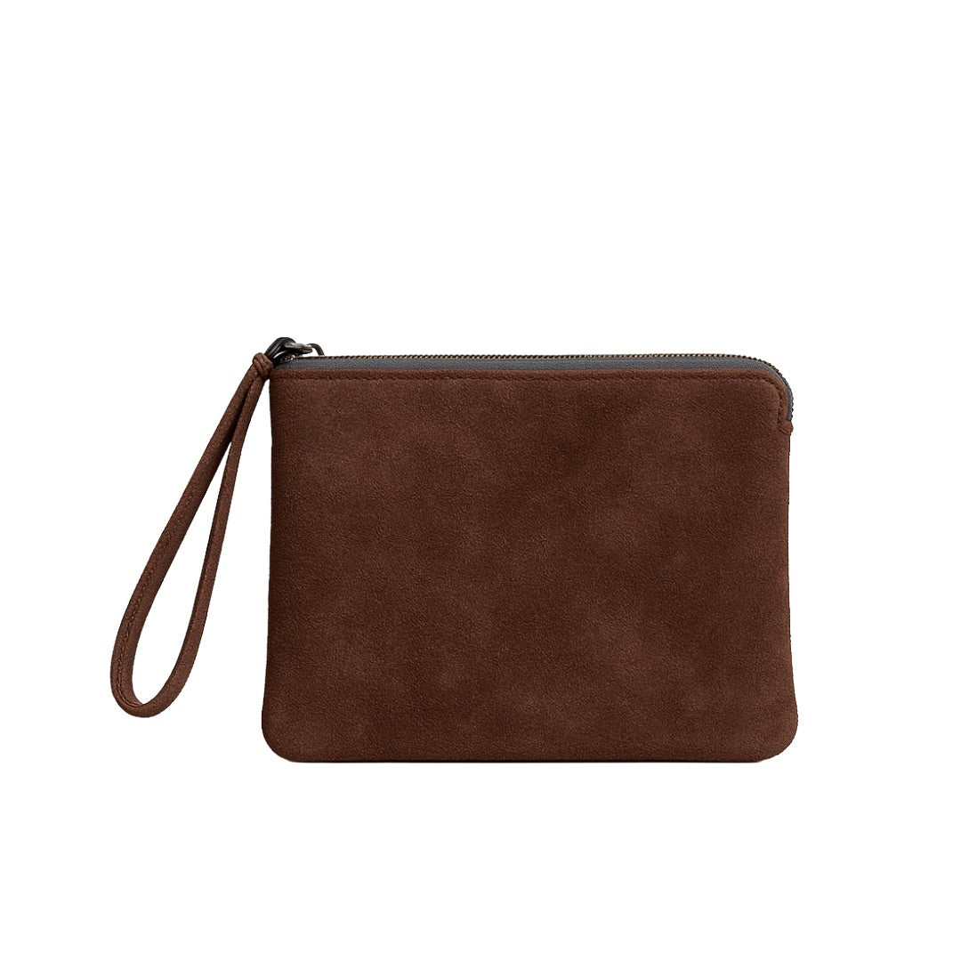 Suede Doris Clutch