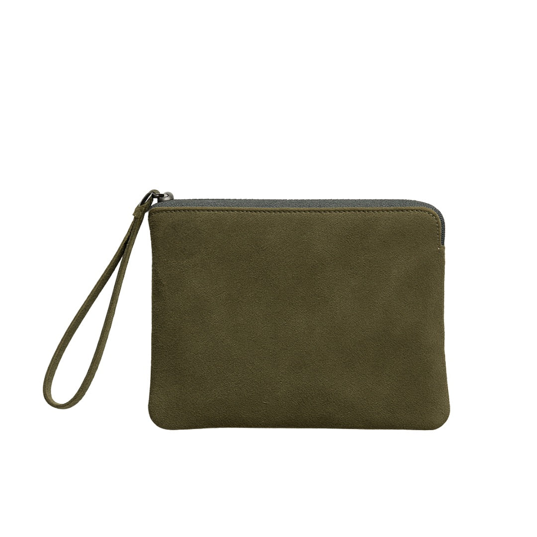 Suede Doris Clutch
