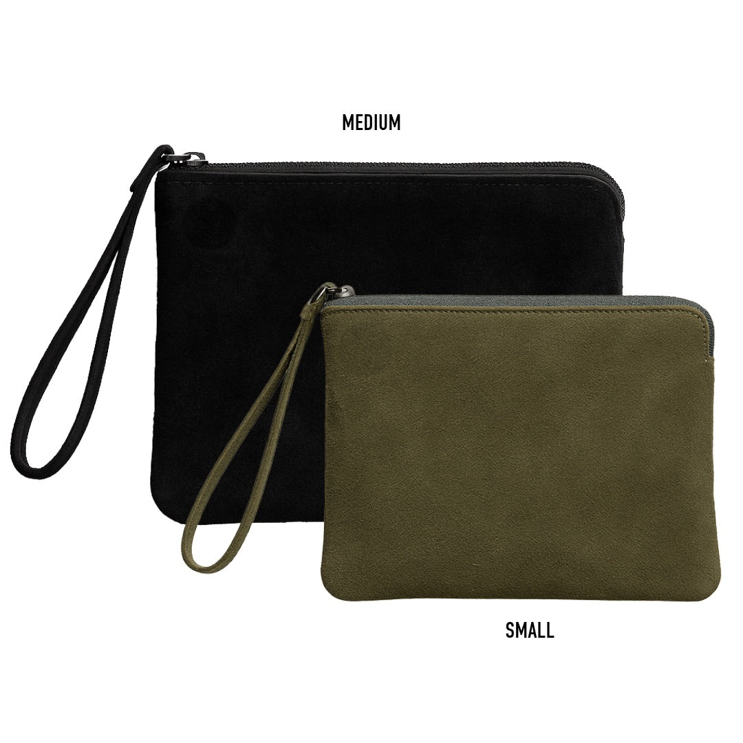 Suede Doris Clutch