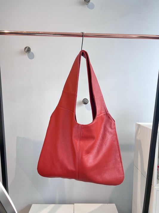 Sample - Agnes - Grained Leather Burnt Orange