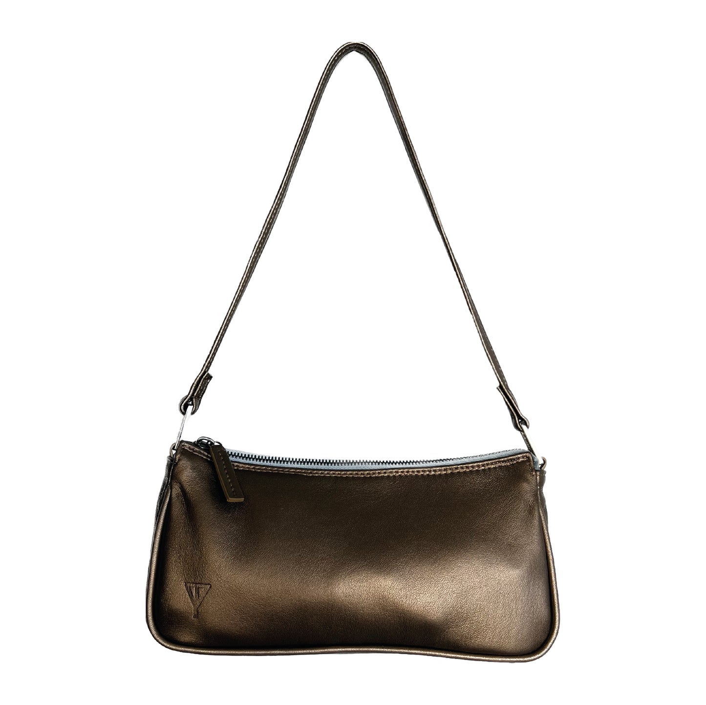 Taylor Yates Jenny Shoulder Bag in Bronze – A sustainably crafted handbag made from soft, high-quality leather with a relaxed, slouchy shape. The bag is spacious, designed for everyday essentials, and features a minimalist aesthetic with no harsh edges or rigid structure. Its bronze tone gives it a warm, rich feel, making it versatile for both casual and elegant occasions. Ethically made, this bag aligns with Taylor Yates' commitment to sustainability and timeless design."