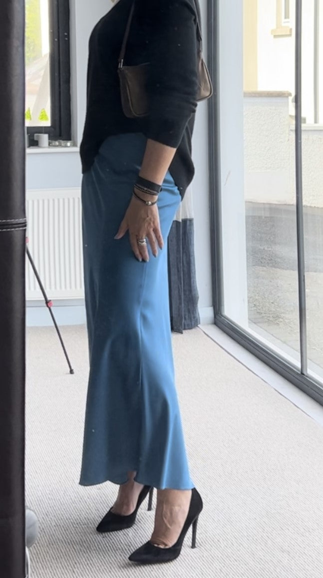 Rosie Bias Cut Maxi Skirt