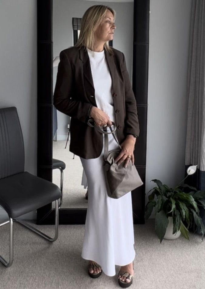 Rosie Bias Cut Maxi Skirt