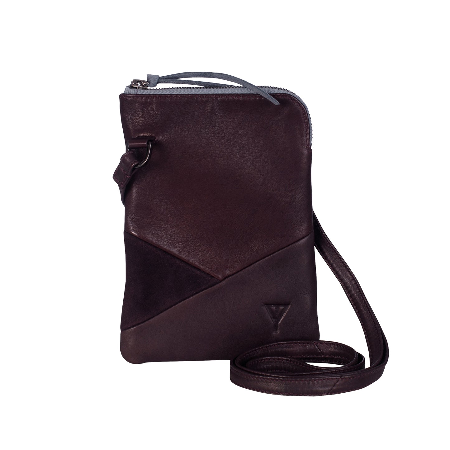 Doris crossbody in Leather and Suede