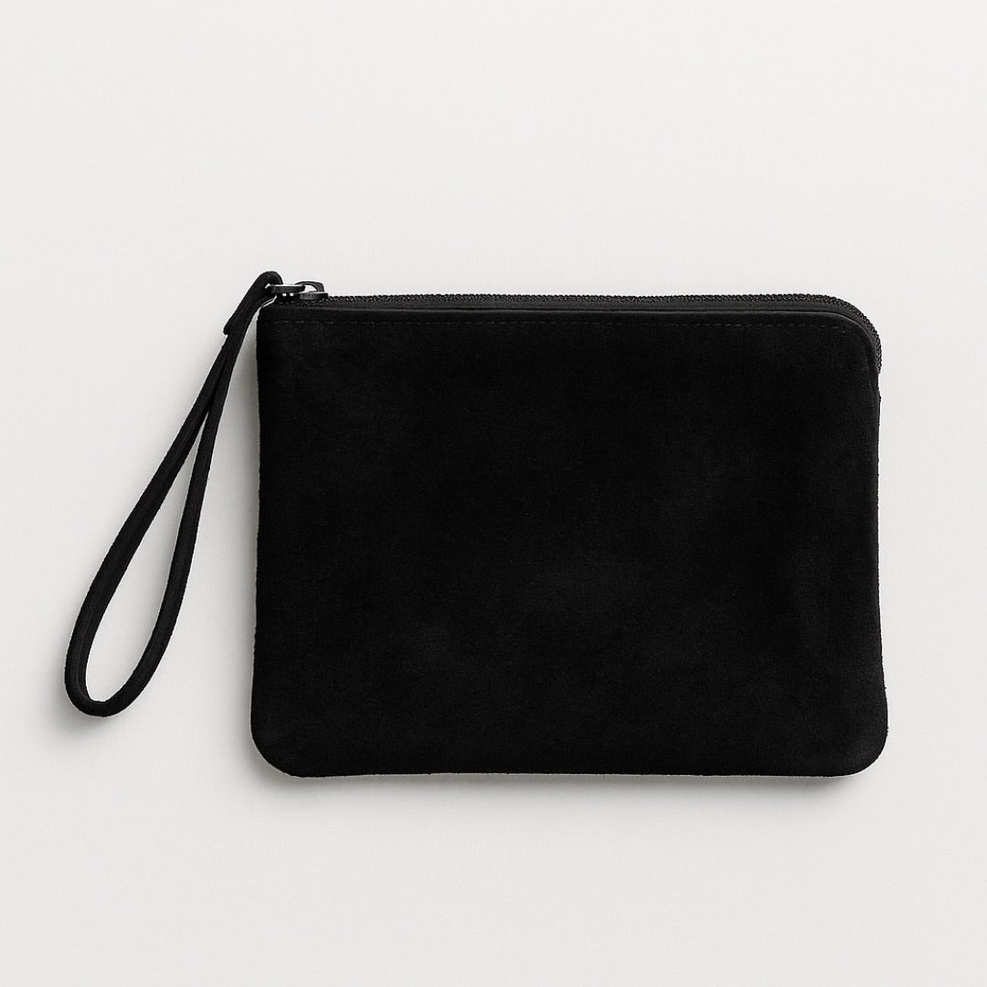 Suede Doris Clutch
