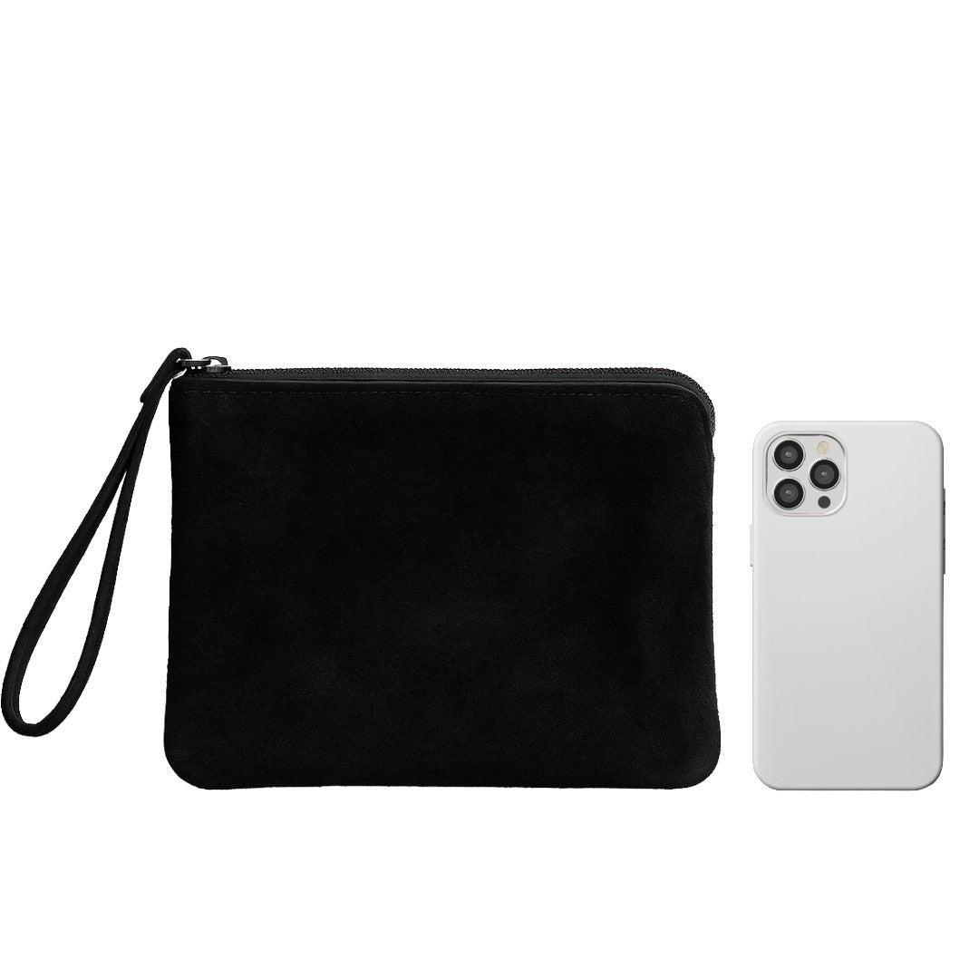 Suede Doris Clutch