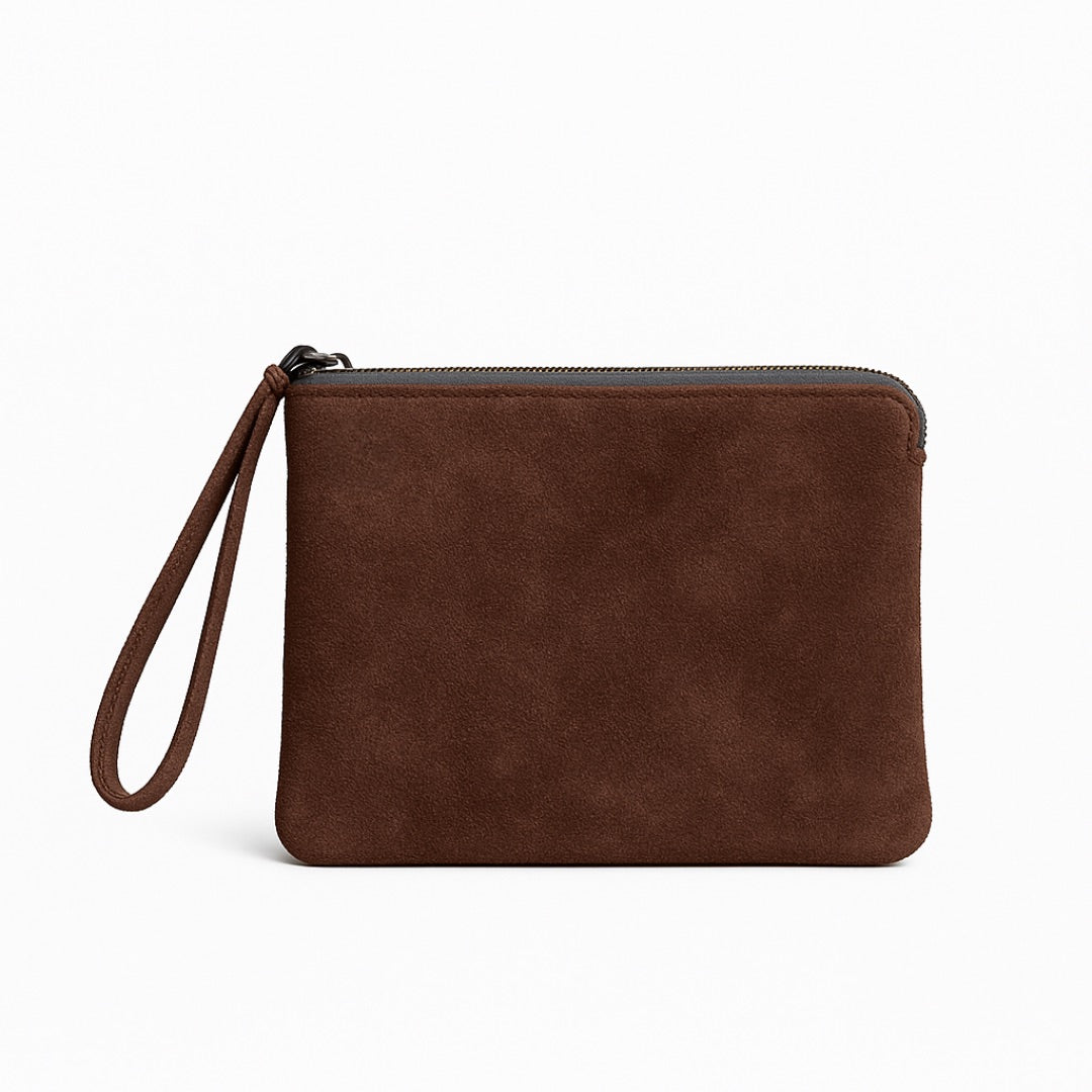 Suede Doris Clutch