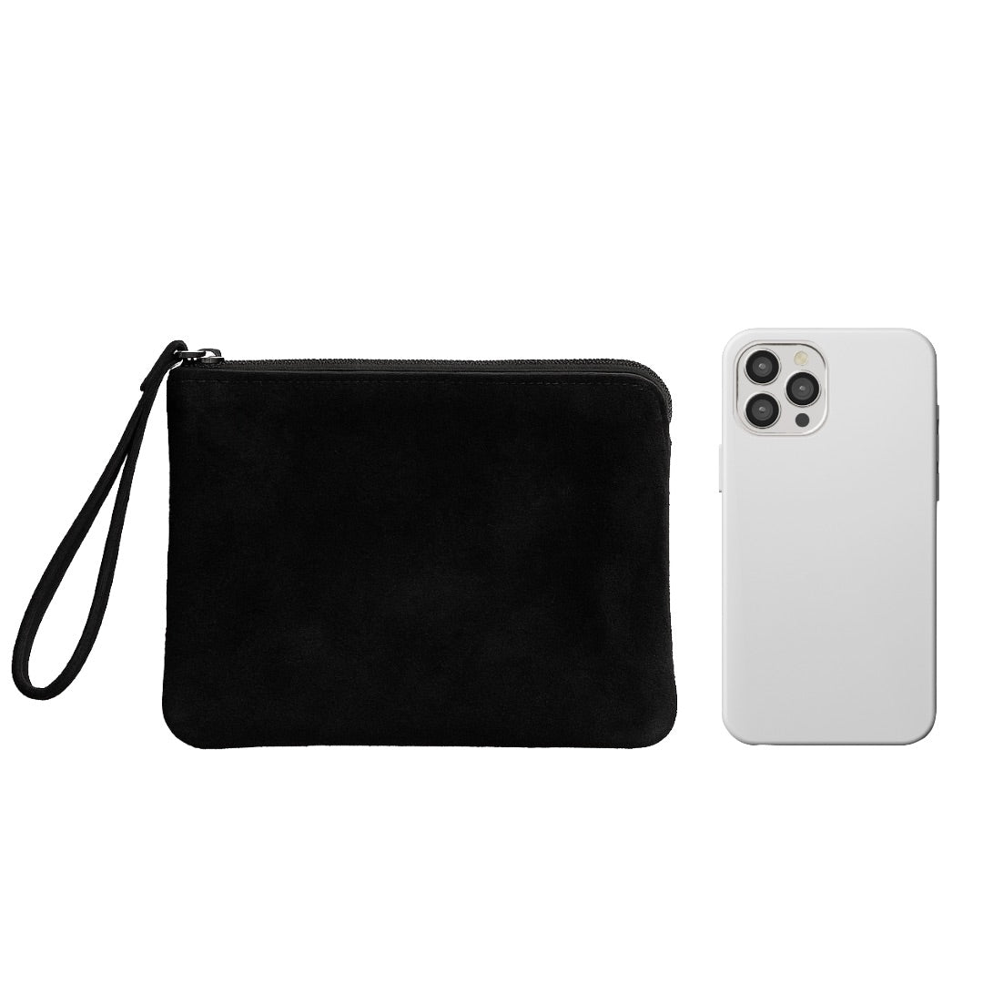 Suede Doris Clutch