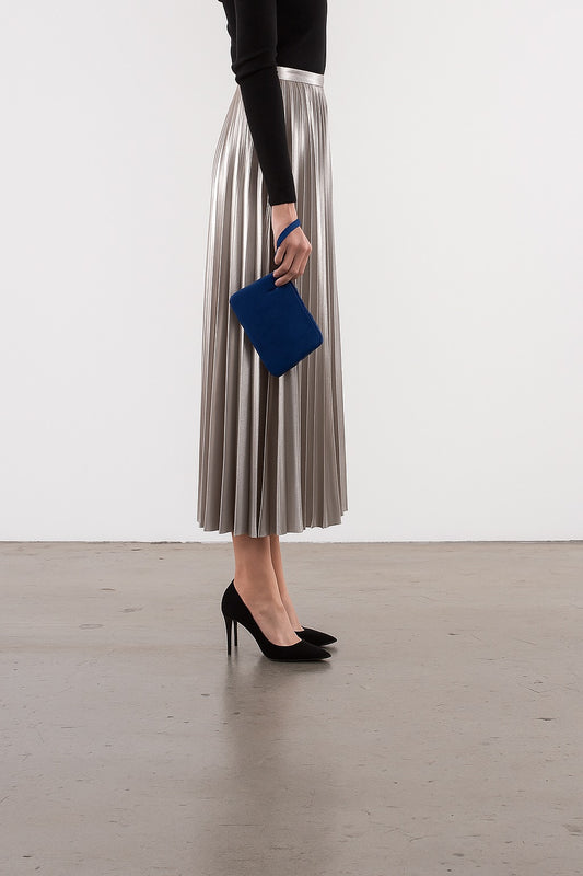 Suede Doris Clutch