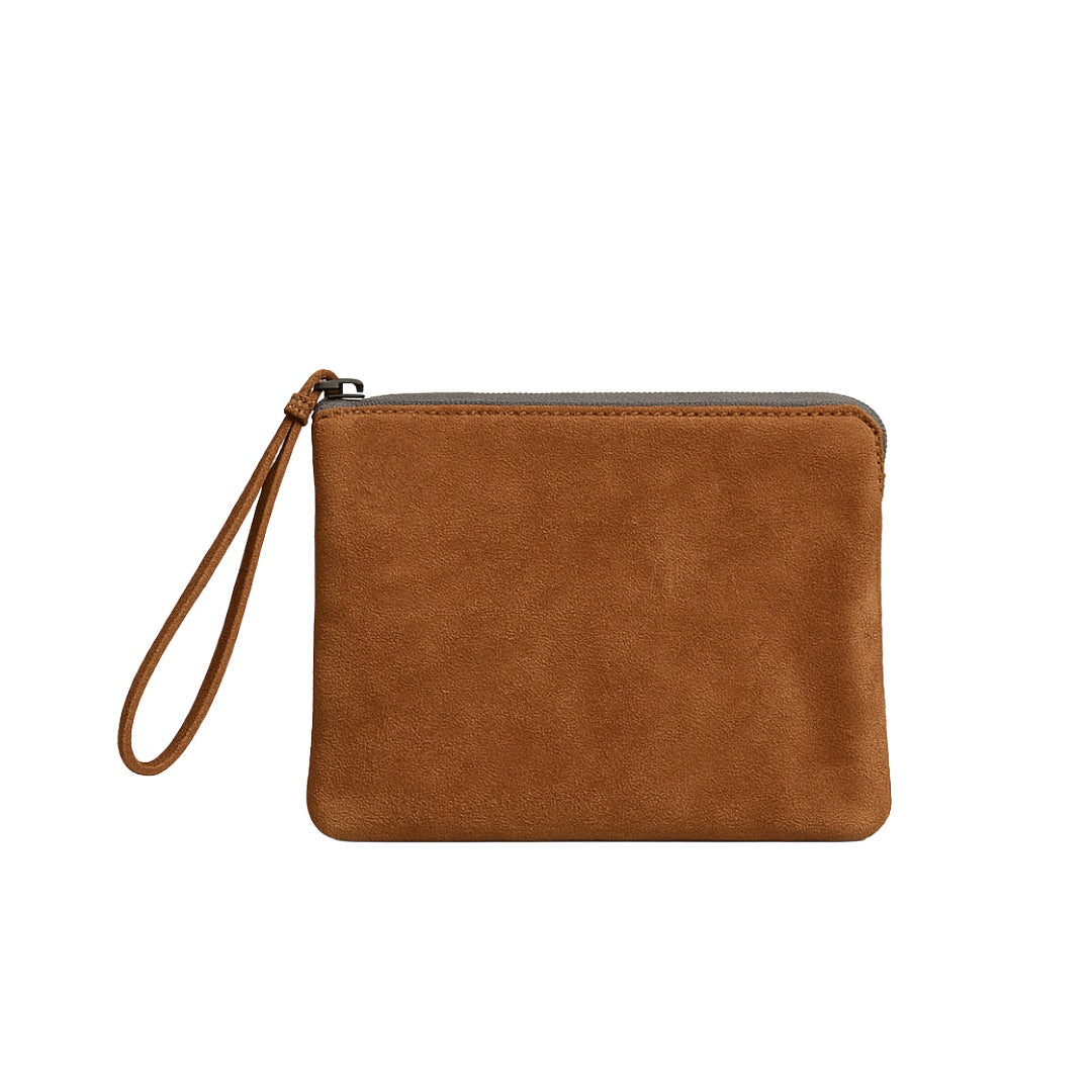 Suede Doris Clutch