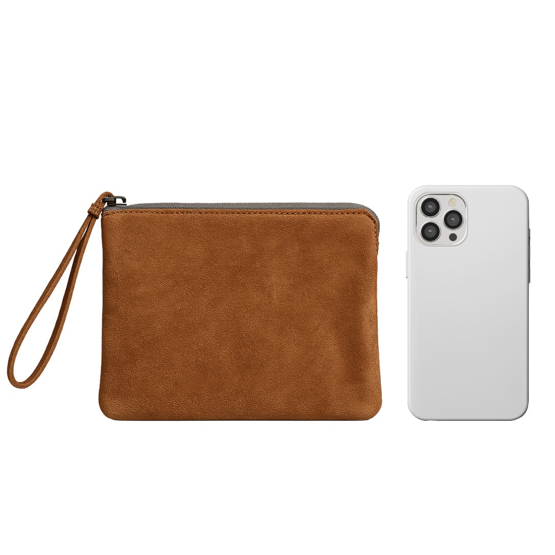 Suede Doris Clutch