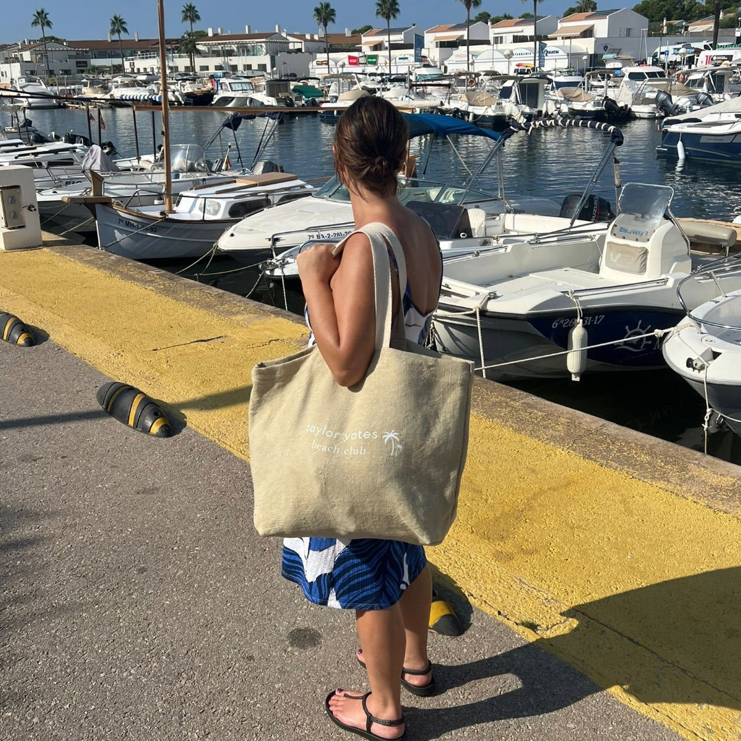 Soft Jute Beach Bag