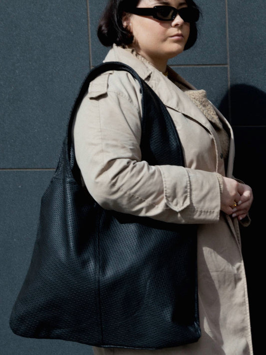 One Off - Agnes - Perforated Black