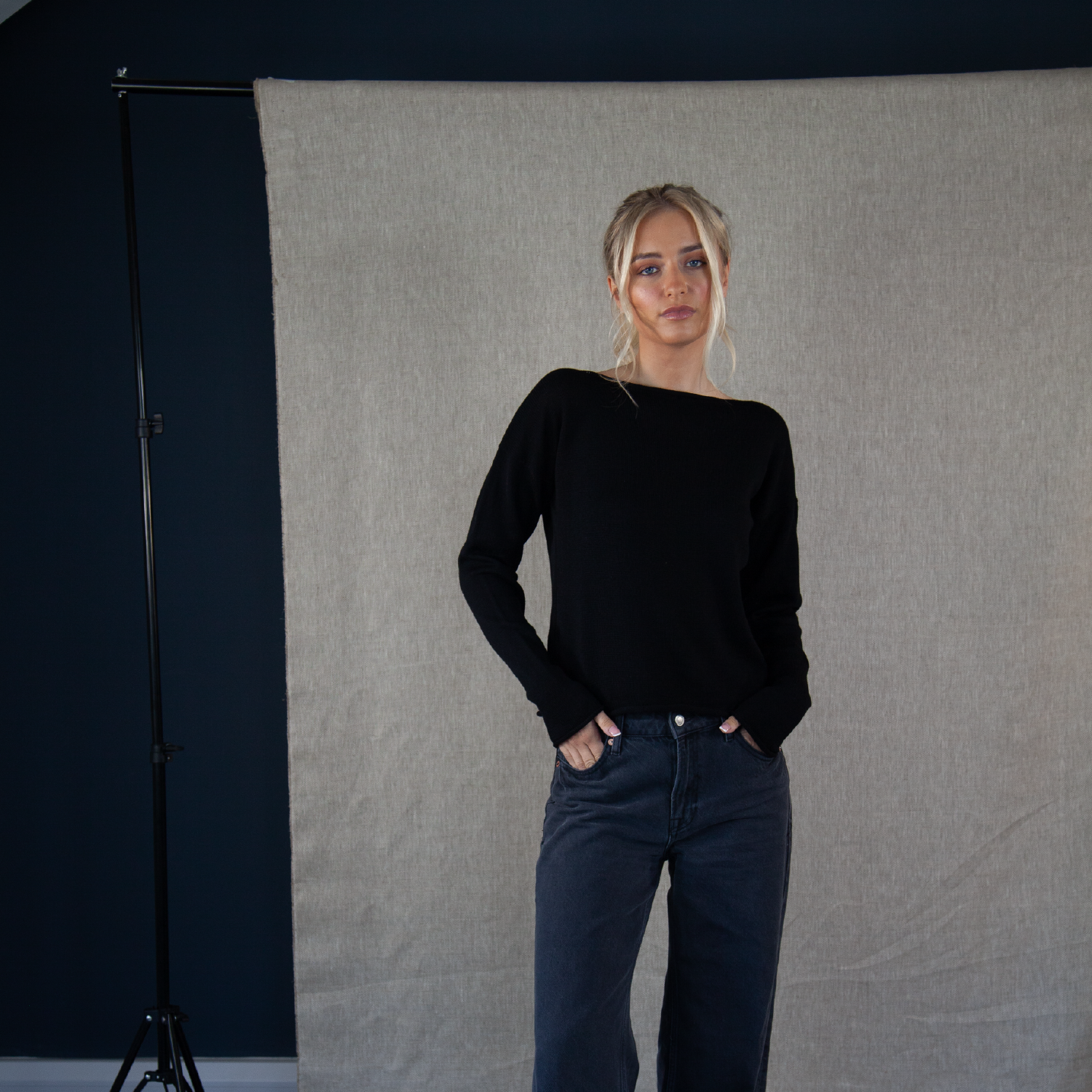 The Slash Neck Knit Jumper